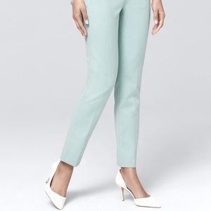 WHBM COMFORT STRETCH SLIM ANKLE PANTS